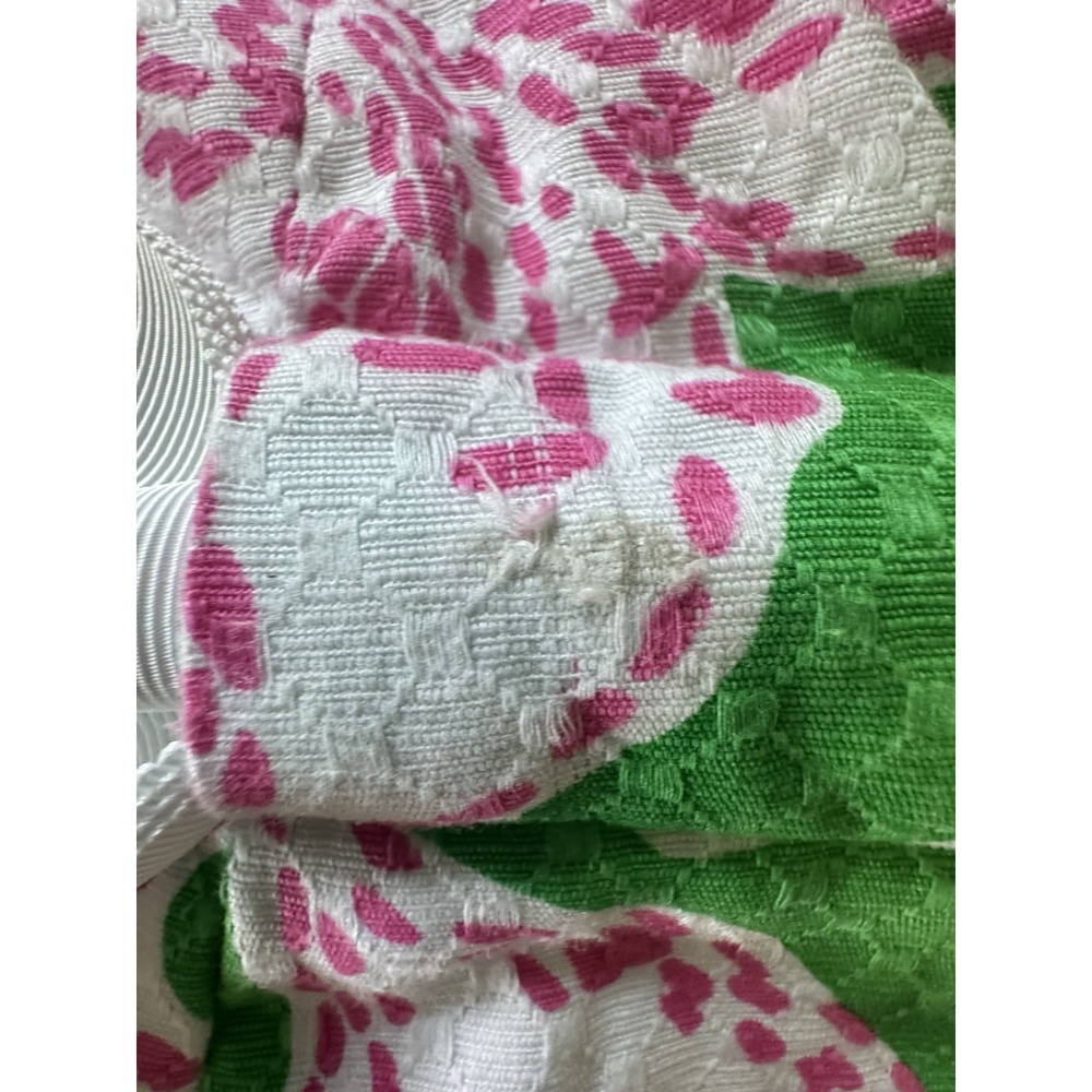 Lilly Pulitzer Amberly Strapless Dress Prep Green Pink Twinkle Floral Sz 2 - Picture 9 of 14